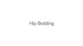 Hip Bedding