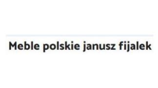 Meble Polskie Janusz Fijalek