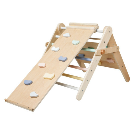 eliNeli Montessori rostoucí Piklerové trojúhelník 3v1 s activity boardem a prknem 2v1