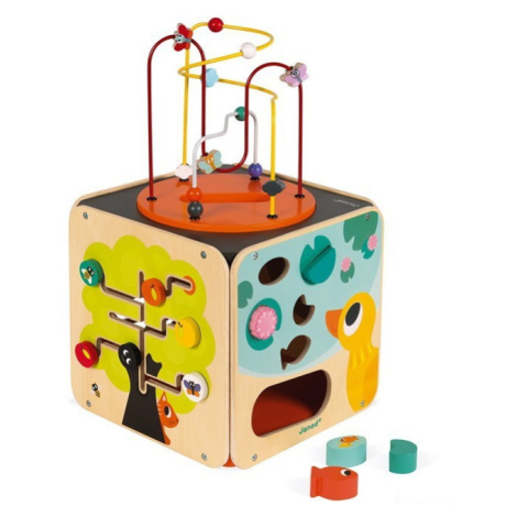 Motorická kostka Dřevěná Maxi Multi Activity