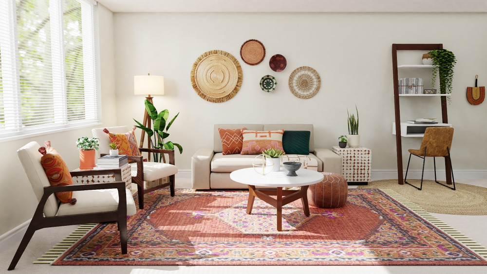 Jak vybrat kusový koberec do obýváku, kuchyně i chodby