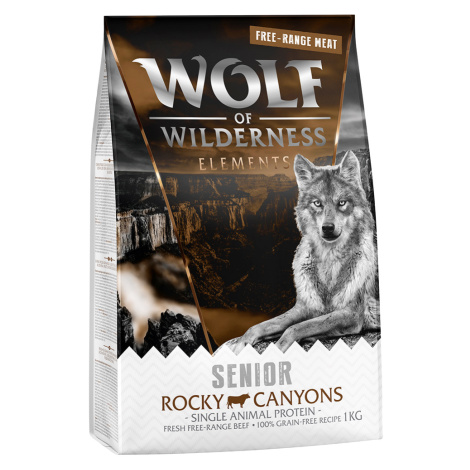 Wolf of Wilderness SENIOR "Rocky Canyons" Beef - 5 x 1 kg
