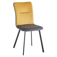 Casarredo Čalouněná židle VLADO žlutá/šedá