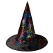 Rappa Čarodějnický klobouk s potiskem pavučiny pro dospělé