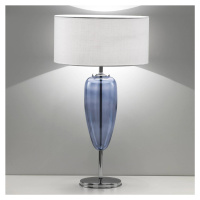 Ailati Stolní lampa Zobrazit Ogiva 82 cm skleněný prvek modrá