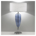 Ailati Stolní lampa Zobrazit Ogiva 82 cm skleněný prvek modrá