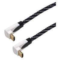 HDMI kabel MK Floria, 2.0, 1m, lomený 90°/90°