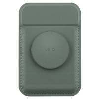 UNIQ FLIXA MagSafe stojánek s gripem a se sloty pro platební kartu zelený