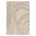 Hnědo-krémový vlněný koberec 80x150 cm Abstract Swirl – Flair Rugs