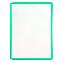 DURABLE Průhledná tabulka s profilovým rámečkem, pro DIN A4, bal.j. 10 ks, zelená