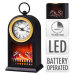 SEGNALE Elektrický krb s LED plameny a hodiny KO-ADA100330