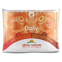 Almo Nature Cat Daily Menu kapsička 24 x 70 g - Mix (2 druhy) - 3x kuřecí a hovězí, 3x kachní a 
