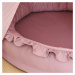 Cotton &amp; Sweets Mini hnízdo pro děti s volánem sytě růžová