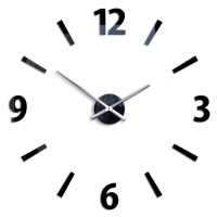 Moderní nástěnné hodiny KLAUS BLACK