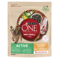 Purina ONE Mini Active granule pro psy - s kuřecím 0,8 kg