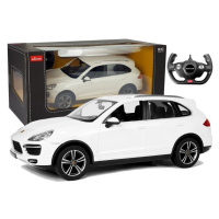 mamido  Autíčko na dálkové ovládání RC Porsche Cayenne 1:14 bílé RC