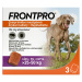 FRONTPRO Antiparazitární žvýkací tablety pro psy (25-50 kg) 3 tablety