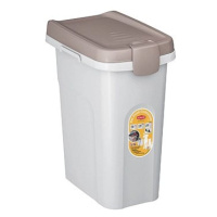 Stefanplast Pet food Container 33 × 22 × 41 cm 15l bílý/šedý na 6kg granulí