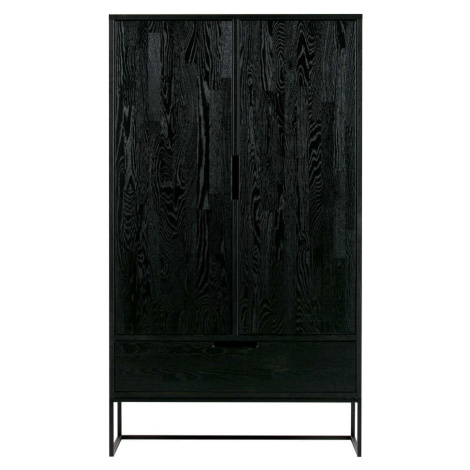 Černá skříňka z jasanového dřeva 85x149 cm Silas – WOOOD
