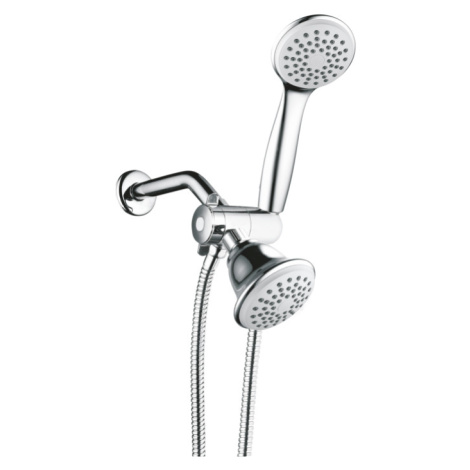 SET Stěnová sprchová tryska s držákem a sprchou, CHROM 89101