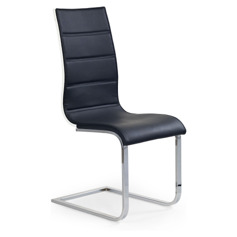Jídelní židle K104, černo-bílá Halmar