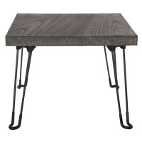 Odkládací stolek Pavlovnie šedé dřevo, 61 x 60 cm