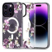 Hybridní pouzdro na iPhone 15 PRO 6.1" Tech-Protect MAGMOOD MagSafe Jarní květinové