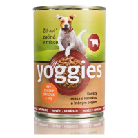 Yoggies hovězí konzerva s karotkou a lněným olejem Velikost: 400g