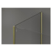 MEXEN/S Kioto Sprchová zástěna WALK-IN 130 x 120 x 30 cm, transparent, zlatá 800-130-120-221-50-