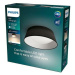 LED Stropní přisazené svítidlo Philips DAWN CL258 8718699777395 14W 1100lm 3000K IP20 34cm černé