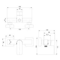 OMNIRES BARETTI sprchová baterie chrom /CR/ BA7840CR