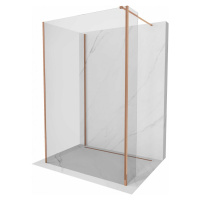 MEXEN/S Kioto Sprchová zástěna WALK-IN 110 x 95 x 40 cm, transparent, růžové zlato 800-110-095-2