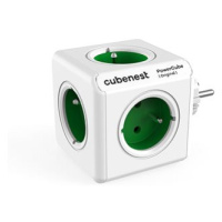 Cubenest Powercube Original, 5x zásuvek, bílá/zelená