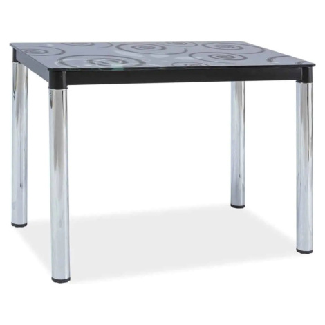 Casarredo Jídelní stůl DAMAR II černá-chrom