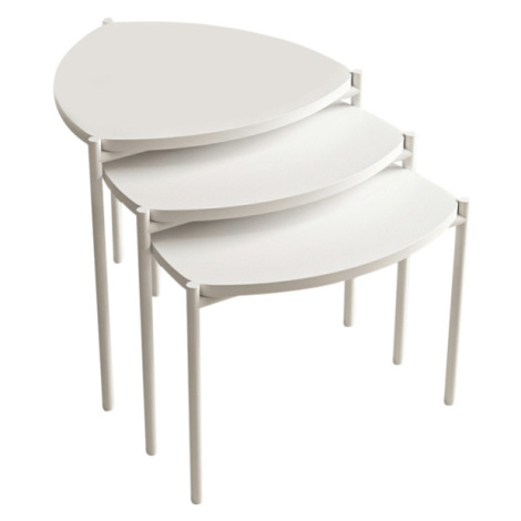Přístavný stolek LENNY bílá