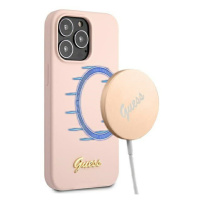 Guess Silicone Script MagSafe Pouzdro iPhone 13 Pro