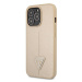 Guess GUHCP14XPSATLE hard silikonové pouzdro iPhone 14 PRO MAX 6.7" beige Saffiano Triangle Logo