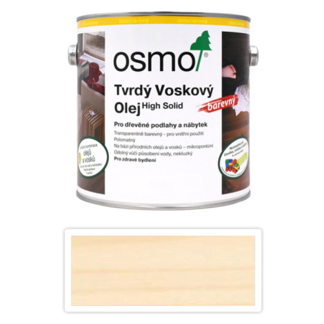 Tvrdý voskový olej OSMO barevný 2,5l Bílý