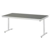 RAU Psací stůl s elektrickým přestavováním výšky, povlak z linolea, nosnost 150 kg, š x h 2000 x