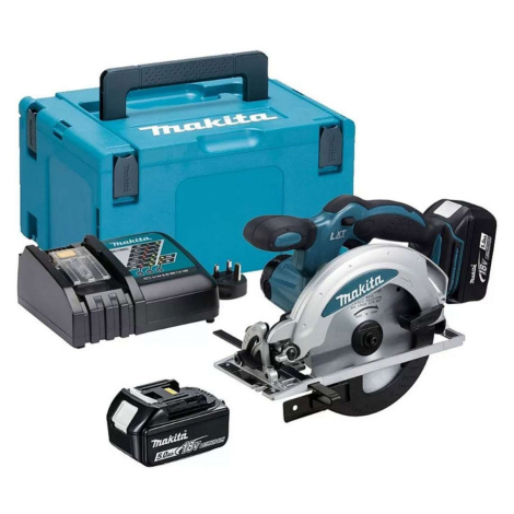 Makita Nářadí - 18V AKU okružní pila 165 mm, 2x aku 5,0 Ah LXT, nabíječka DSS610RTJ