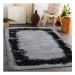Dywany Łuszczów Kusový koberec Core A004 Frame black/light grey - 160x220 cm