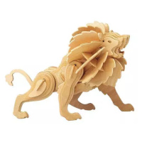 Woodcraft Dřevěné 3D puzzle lev