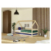 Benlemi Dětská dřevěná postel domeček SAFE 3v1 se zábranou a přistýlkou Zvolte barvu: Světle mod