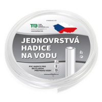 TUBI Hadice zahradní jednovrstvá 15 × 19 mm, průhledná - délka 10 m