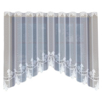 Dekorační žakárová záclona s řasící páskou MAYRA 110 bílá 300x110 cm MyBestHome