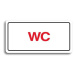 Accept Piktogram "WC" (160 × 80 mm) (bílá tabulka - barevný tisk)
