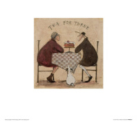 Umělecký tisk Sam Toft - Tea for Three II, Sam Toft, (40 x 40 cm)