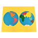 Montessori Puzzle Mapa Světa bez rámečku