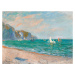 Obrazová reprodukce Boats Below the Pourville Cliffs, Claude Monet, 40 × 30 cm