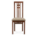Nejlevnější nábytek - Dřevěná židle Jared, třešeň/potah krémový
